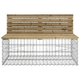 vidaXL Tuinbank schanskorfontwerp 287x71x65,5 cm geïmpregneerd hout
