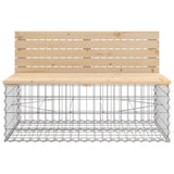 vidaXL Tuinbank schanskorfontwerp 347x71x65,5 cm massief grenenhout