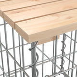 vidaXL Tuinbank schanskorfontwerp 347x71x65,5 cm massief grenenhout