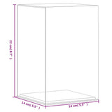 vidaXL Display Case transparent 14x14x22 cm acrylic