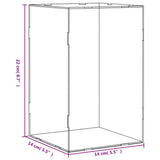 vidaXL Display Box transparent 14x14x22 cm acrylic
