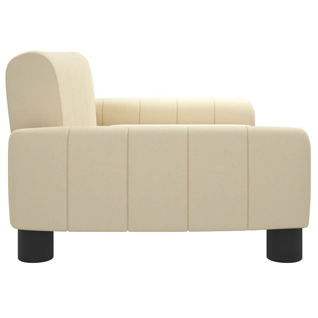 vidaXL Banque d'enfants 70x45x30 cm en tissu crème coloré