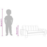 vidaXL Banque d'enfants 70x45x30 cm en tissu crème coloré