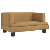 vidaXL Kids Sofa 60x40x30 cm Velvet Brown