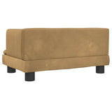 vidaXL Kids Sofa 60x40x30 cm Velvet Brown