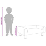 vidaXL Kinderbank 70x45x26,5 cm fluweel blauw