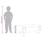 vidaXL Kinderbank 70x45x26,5 cm fluweel blauw
