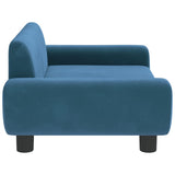 vidaXL Kids' Sofa 70x45x33 cm Velvet Blue