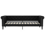 vidaXL Slaapbank met matras 90x200 cm kunstleer zwart