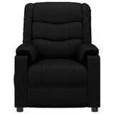 vidaXL Fauteuil elektrisch verstelbaar kunstleer zwart