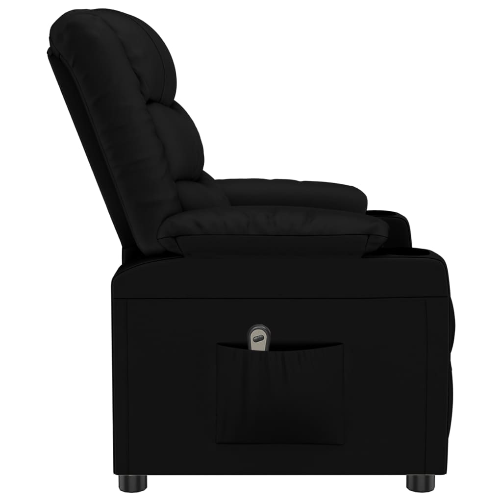 vidaXL Fauteuil elektrisch verstelbaar kunstleer zwart
