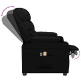 vidaXL Massagestoel elektrisch kunstleer zwart