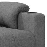 vidaXL Fauteuil elektrisch verstelbaar stof lichtgrijs