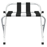 vidaXL Luggage Rack with Backrest Silver 56x39x52cm