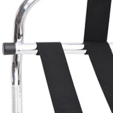 vidaXL Luggage Rack with Backrest Silver 56x39x52cm