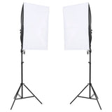 vidaXL Fotostudioset met verlichtingsset en achtergrondscherm
