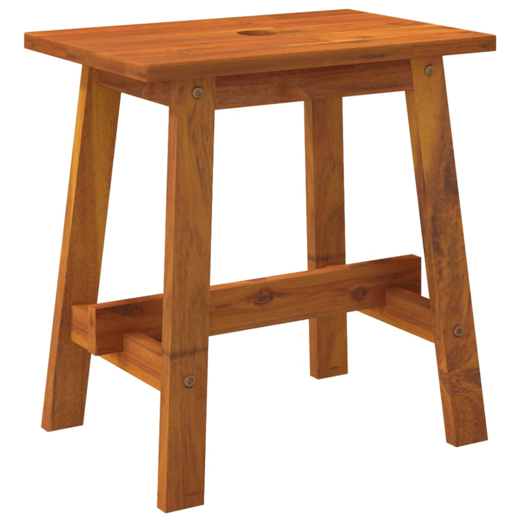 vidaXL Tabouret 45x29x45 cm rectangulaire en bois d'acacia massif