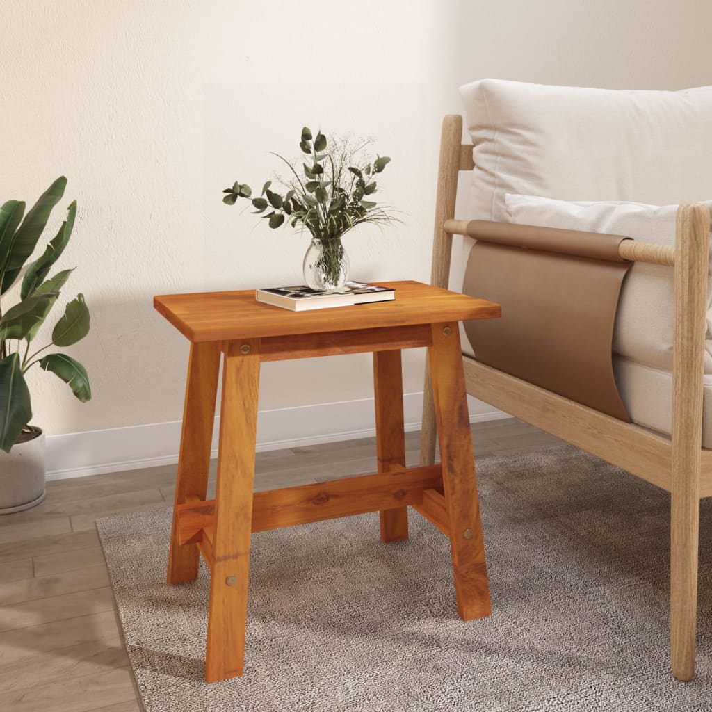 vidaXL Tabouret 45x29x45 cm rectangulaire en bois d'acacia massif
