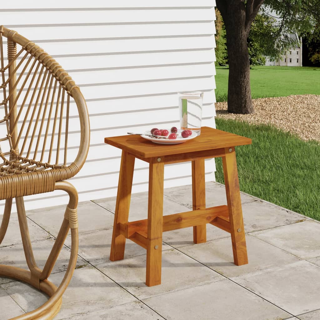 vidaXL Tabouret 45x29x45 cm rectangulaire en bois d'acacia massif