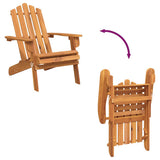 vidaXL Adirondack Garden Chairs 2 pcs Solid Acacia Wood
