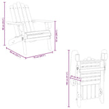 vidaXL Adirondack Garden Chairs 2 pcs Solid Acacia Wood