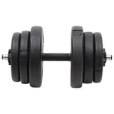 vidaXL Halter met gewichten 40 kg