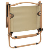 vidaXL Campingstoelen 2 st 54x43x59 cm oxford stof beige