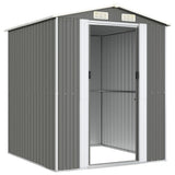 vidaXL Tuinschuur 192x191x223 cm gegalvaniseerd staal lichtgrijs