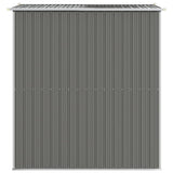 vidaXL Tuinschuur 192x191x223 cm gegalvaniseerd staal lichtgrijs