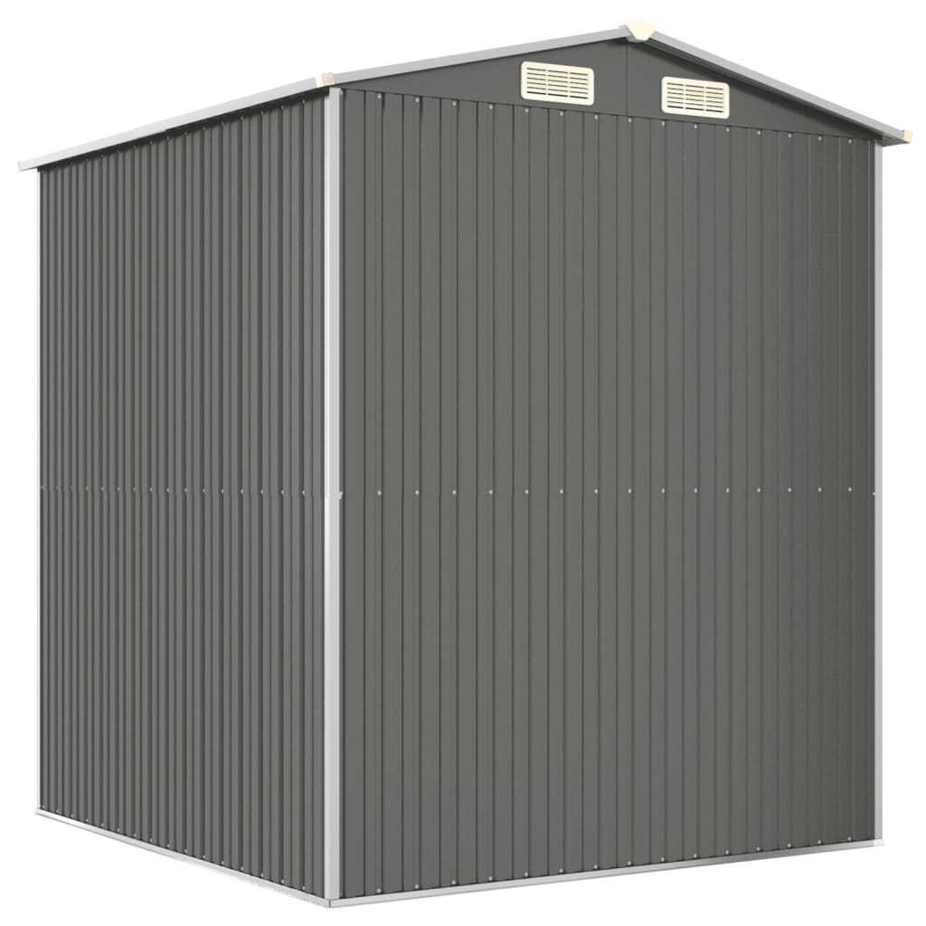 vidaXL Tuinschuur 192x191x223 cm gegalvaniseerd staal lichtgrijs