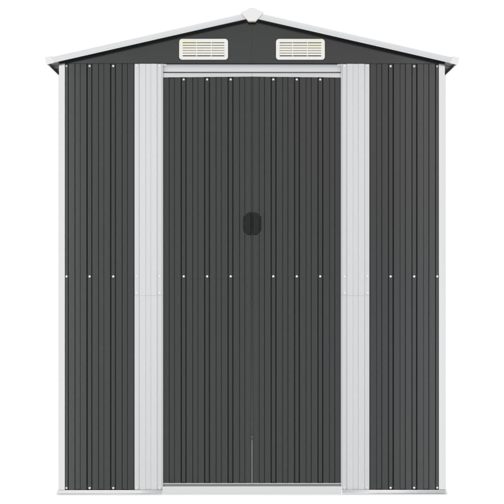 vidaXL Tuinschuur 192x191x223 cm gegalvaniseerd staal antracietkleurig
