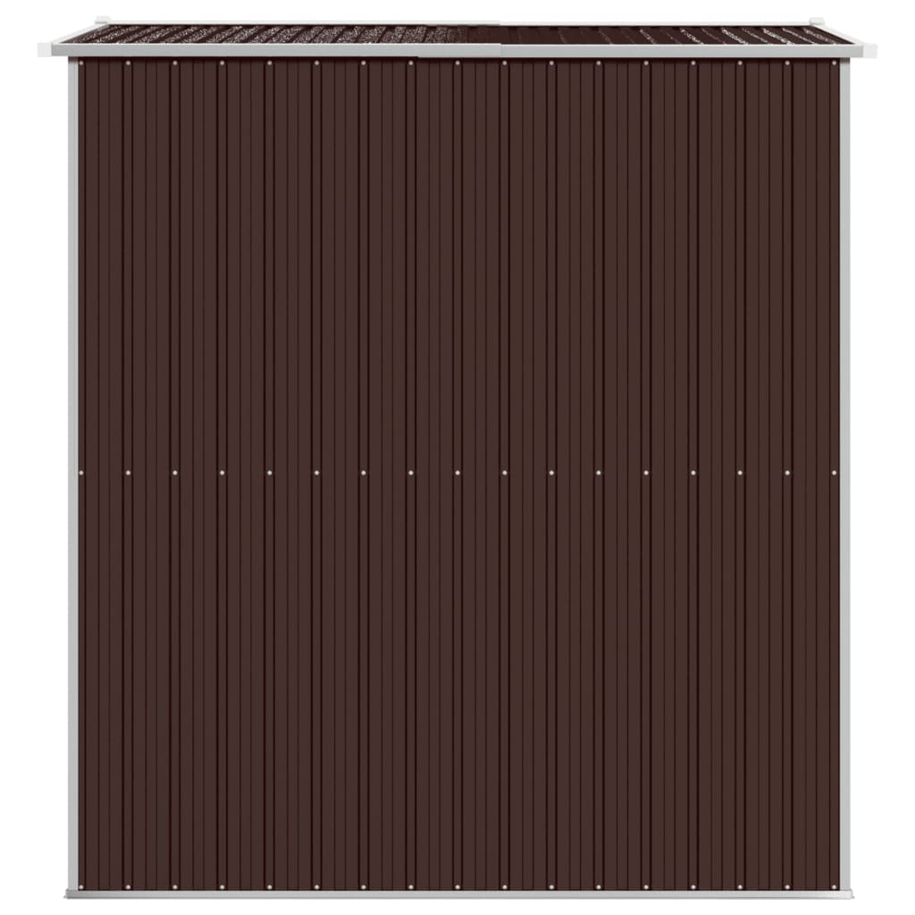 vidaXL Tuinschuur 192x191x223 cm gegalvaniseerd staal donkerbruin