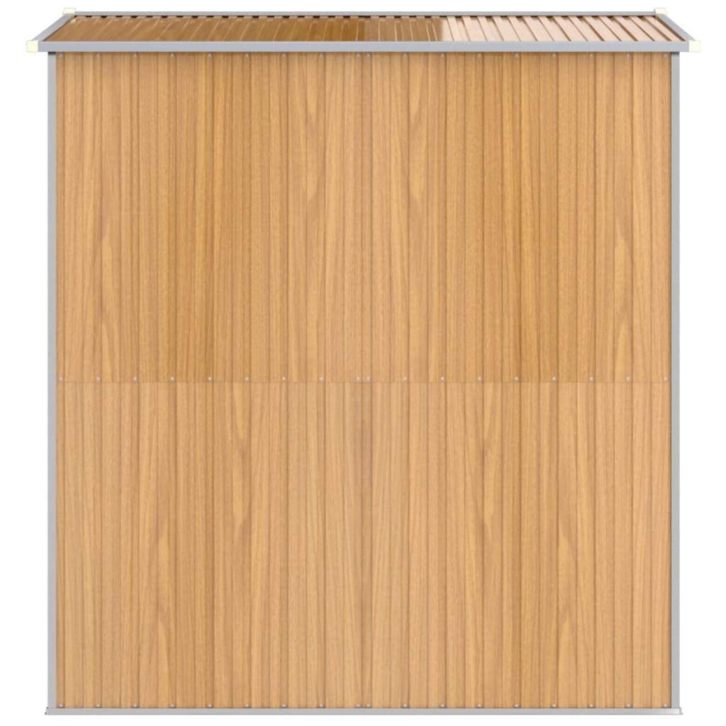 vidaXL Tuinschuur 192x191x223 cm gegalvaniseerd staal lichtbruin