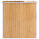 vidaXL Tuinschuur 192x191x223 cm gegalvaniseerd staal lichtbruin