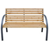vidaXL Tuinbank 112 cm massief vurenhout