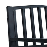 vidaXL Tuinbank 120 cm staal zwart