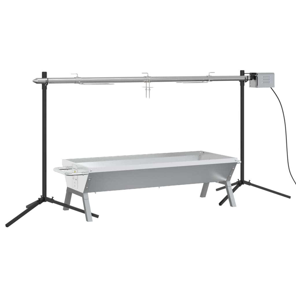 vidaXL Barbecue grill- en bakset automatisch roestvrij staal