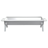 vidaXL Barbecueplaat 118x42x30,5 cm roestvrij staal zilverkleurig
