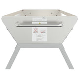 vidaXL Barbecueplaat 118x42x30,5 cm roestvrij staal zilverkleurig