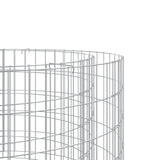 vidaXL Gabion Fire Pit Ø 50 cm Galvanized Iron