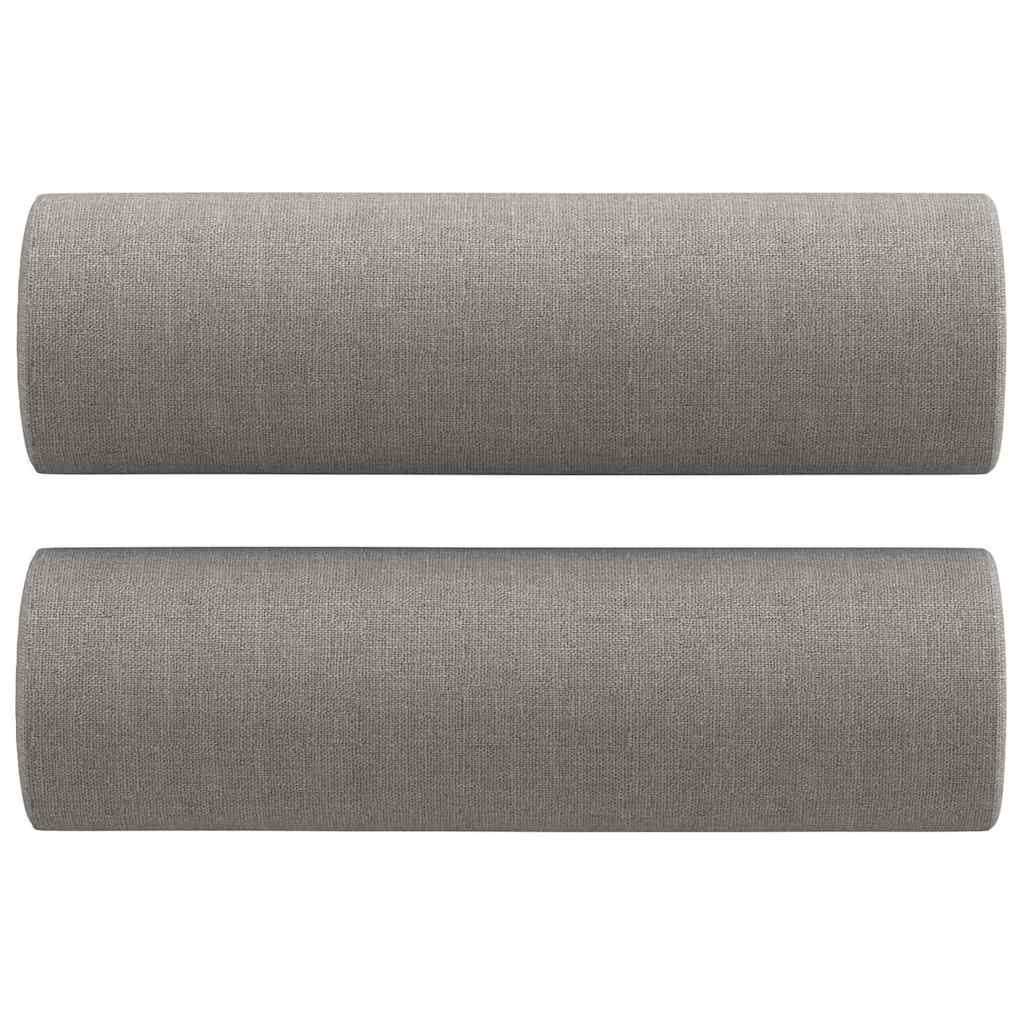 vidaXL Three-Seater Sofa with Cushions 210 cm Fabric Dark Grey