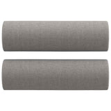 vidaXL Three-Seater Sofa with Cushions 210 cm Fabric Dark Grey