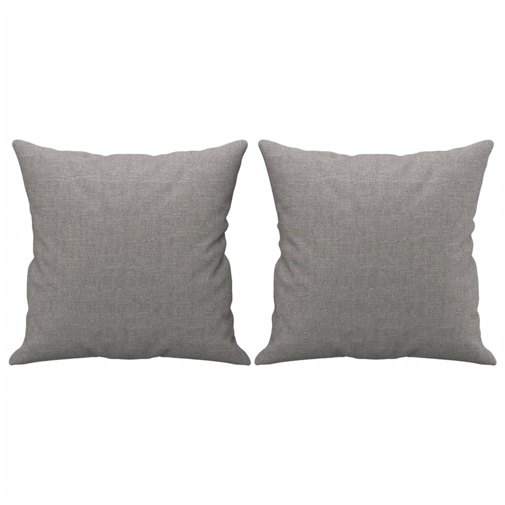 vidaXL Two-seater Sofa with Cushions 120 cm Fabric Dark Grey