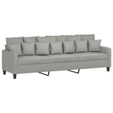 vidaXL Fauteuil met voetenbank 60 cm stof donkergrijs