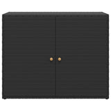 vidaXL Tuinkast Zwart 100x55,5x80 cm Poly Rattan
