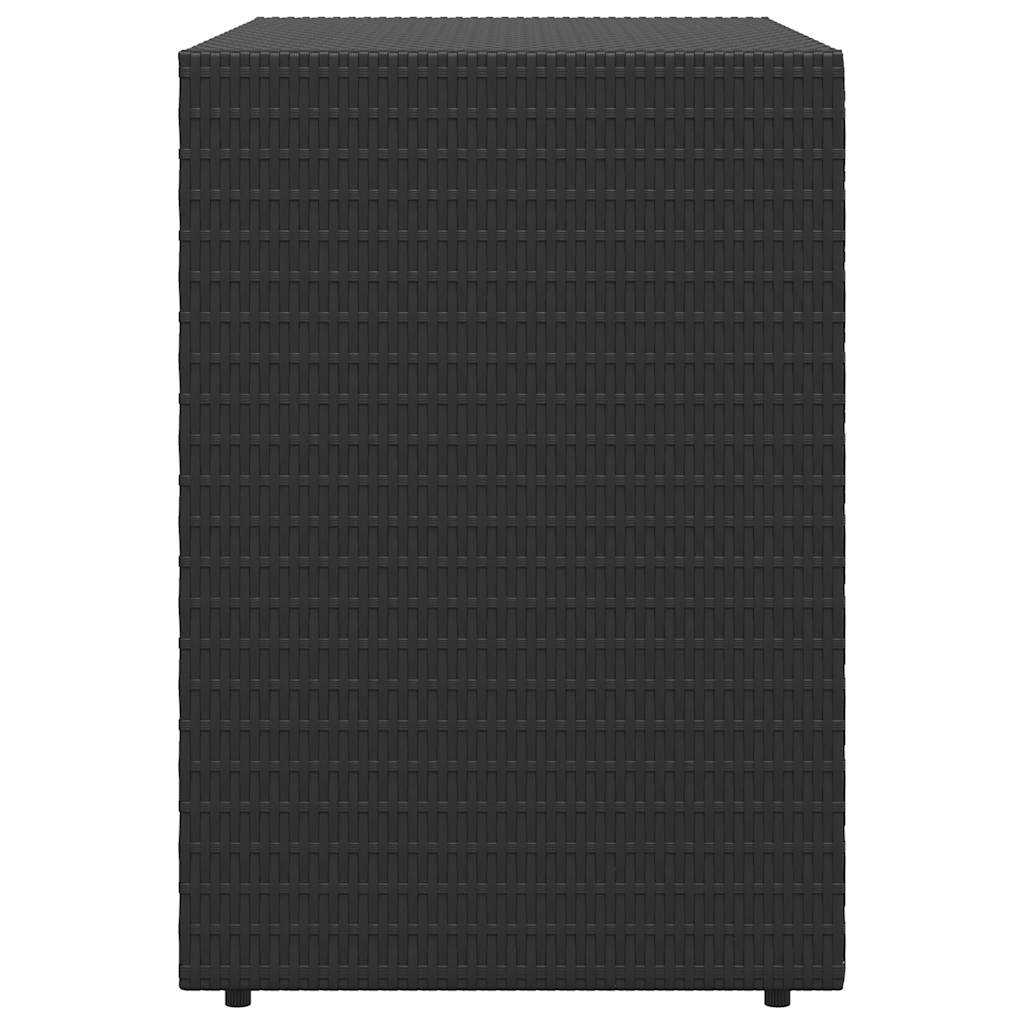 vidaXL Tuinkast Zwart 100x55,5x80 cm Poly Rattan