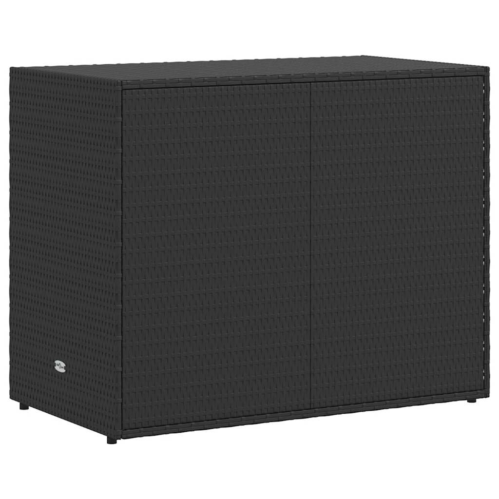vidaXL Tuinkast Zwart 100x55,5x80 cm Poly Rattan