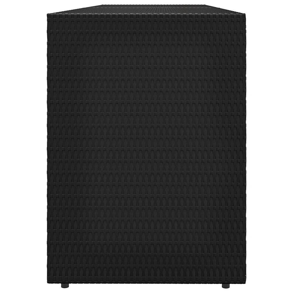 vidaXL Tuinkast Zwart 198x55,5x80 cm Poly Rattan