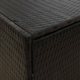 vidaXL Tuinkast Zwart 198x55,5x80 cm Poly Rattan