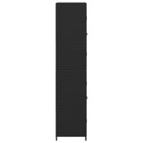 vidaXL Tuinkast 59x40x180 cm poly rattan zwart